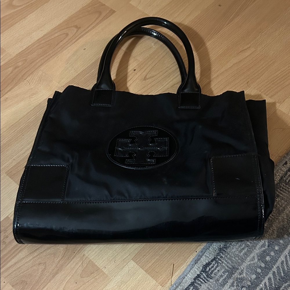 Black Tote Bag with Logo